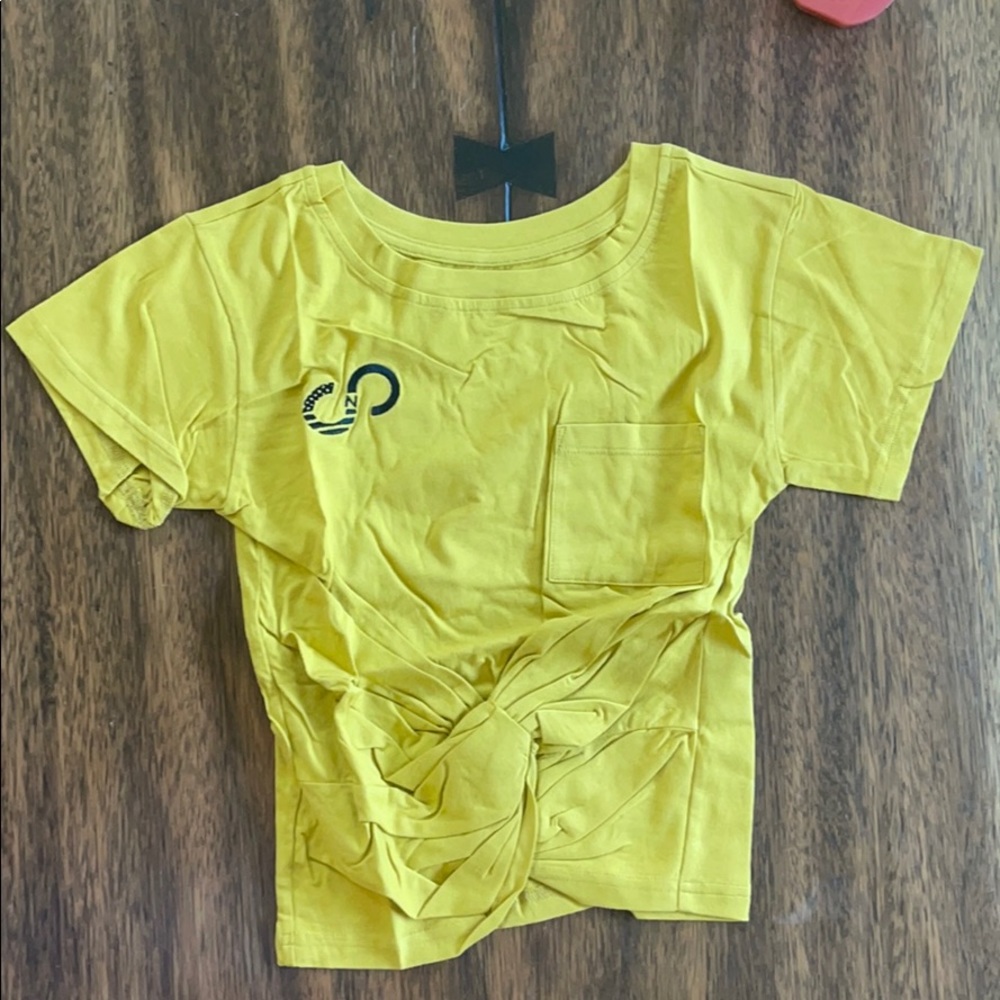 CNC Apparel Knot Crop in Yellow
